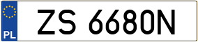 Truck License Plate